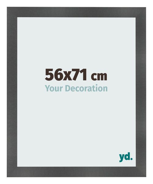 Fotolijst 56x71cm Zwart Mat MDF Pisa Voorzijde Maat | Yourdecoration.nl