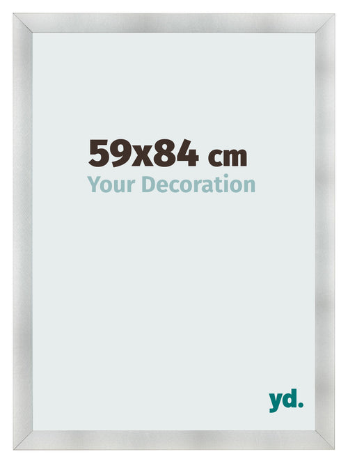 Fotolijst 59x84cm Aluminium Geborsteld MDF Pisa Voorzijde Maat | Yourdecoration.nl