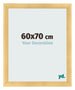 Fotolijst 60x70cm Goud Mat MDF Pisa Voorzijde Maat | Yourdecoration.nl
