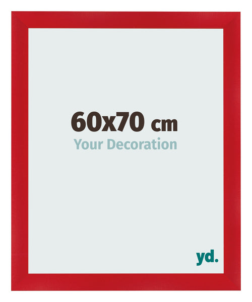 Fotolijst 60x70cm Rood MDF Pisa Voorzijde Maat | Yourdecoration.nl