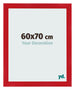 Fotolijst 60x70cm Rood MDF Pisa Voorzijde Maat | Yourdecoration.nl