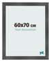 Fotolijst 60x70cm Zwart Mat MDF Pisa Voorzijde Maat | Yourdecoration.nl