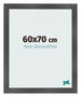 Fotolijst 60x70cm Zwart Mat MDF Pisa Voorzijde Maat | Yourdecoration.nl