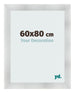 Fotolijst 60x80cm Aluminium Geborsteld MDF Pisa Voorzijde Maat | Yourdecoration.nl