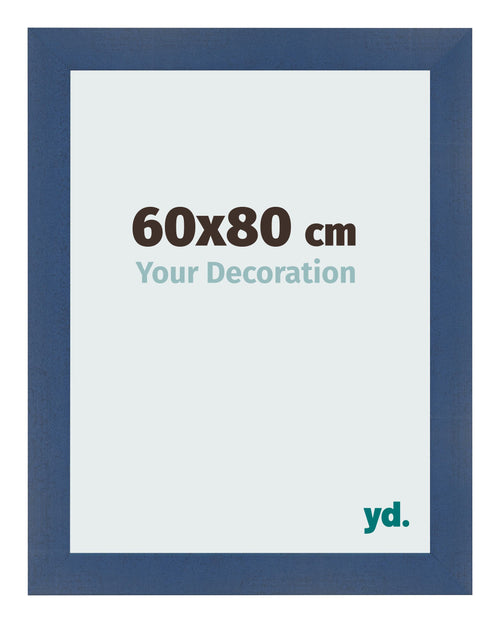 Fotolijst 60x80cm Donkerblauw Geveegd MDF Pisa Voorzijde Maat | Yourdecoration.nl