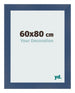 Fotolijst 60x80cm Donkerblauw Geveegd MDF Pisa Voorzijde Maat | Yourdecoration.nl