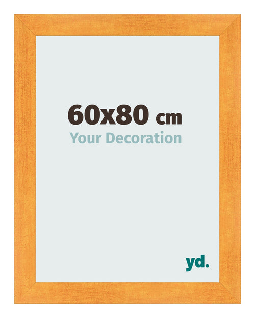 Fotolijst 60x80cm Oranje MDF Pisa Voorzijde Maat | Yourdecoration.nl