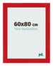 Fotolijst 60x80cm Rood MDF Pisa Voorzijde Maat | Yourdecoration.nl