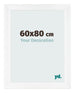 Fotolijst 60x80cm Wit Mat MDF Pisa Voorzijde Maat | Yourdecoration.nl