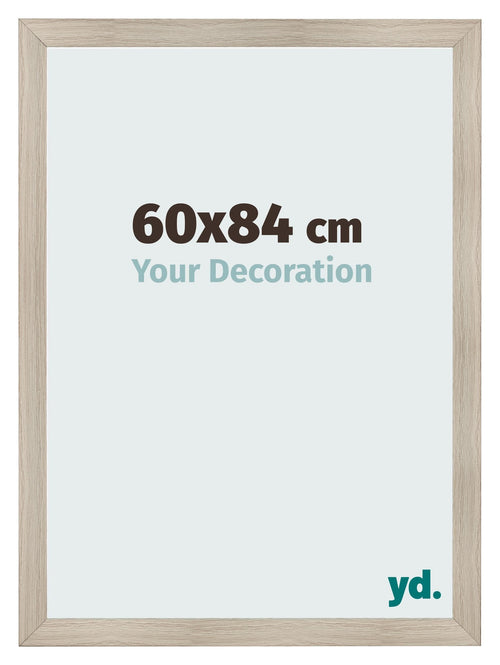 Fotolijst 60x84cm Eiken Licht MDF Pisa Voorzijde Maat | Yourdecoration.nl