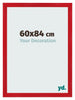 Fotolijst 60x84cm Rood MDF Pisa Voorzijde Maat | Yourdecoration.nl