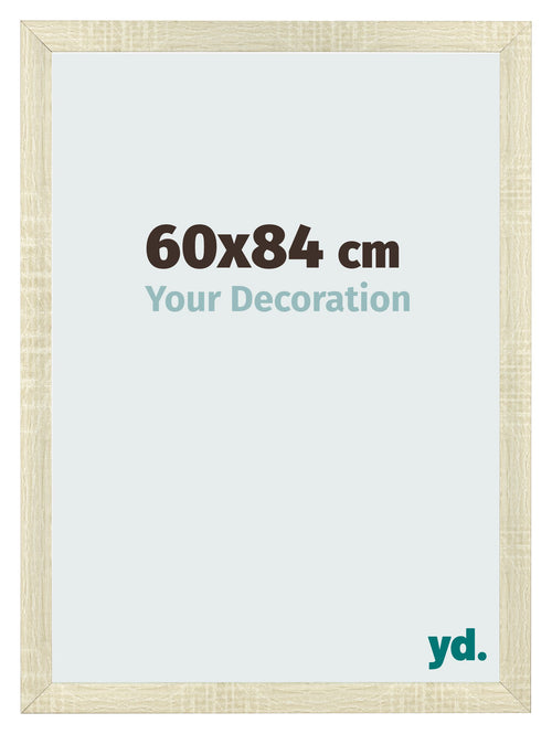 Fotolijst 60x84cm Sonoma Eiken MDF Pisa Voorzijde Maat | Yourdecoration.nl