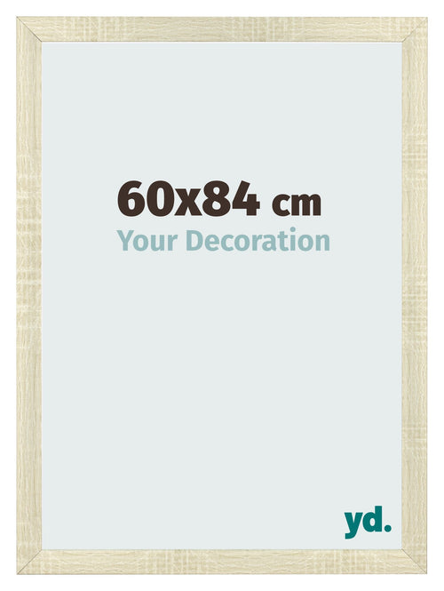 Fotolijst 60x84cm Sonoma Eiken MDF Pisa Voorzijde Maat | Yourdecoration.nl