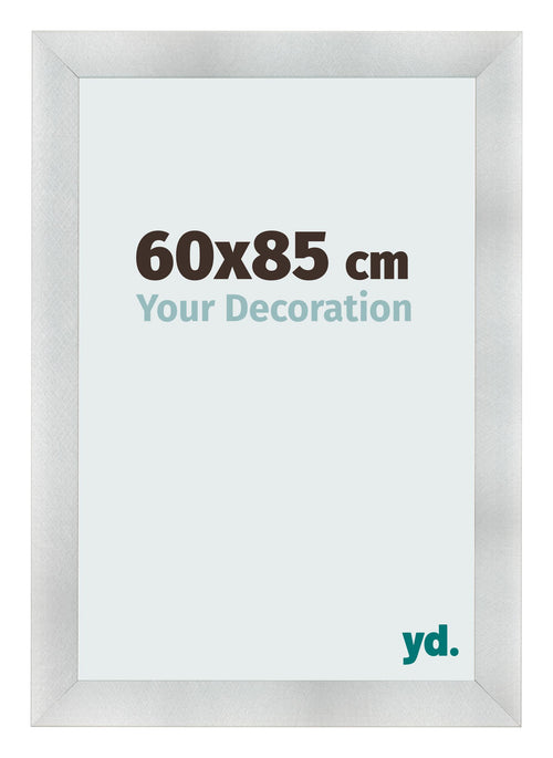 Fotolijst 60x85cm Aluminium Geborsteld MDF Pisa Voorzijde Maat | Yourdecoration.nl