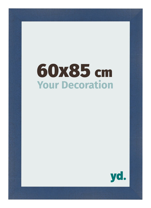 Fotolijst 60x85cm Donkerblauw Geveegd MDF Pisa Voorzijde Maat | Yourdecoration.nl