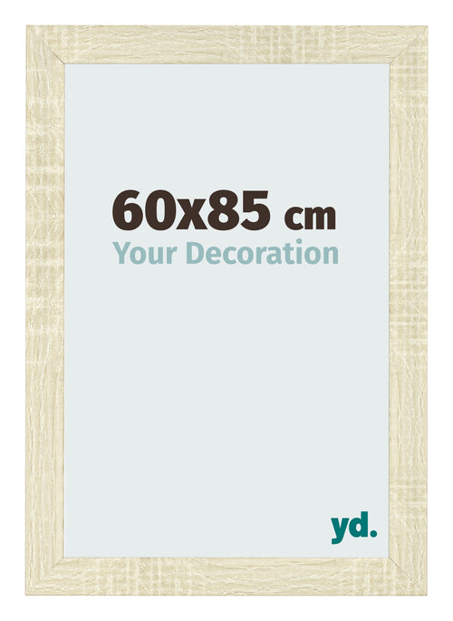 Fotolijst 60x85cm Sonoma Eiken MDF Pisa Voorzijde Maat | Yourdecoration.nl