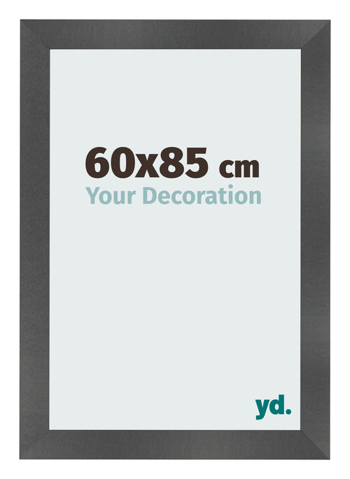 Fotolijst 60x85cm Zwart Mat MDF Pisa Voorzijde Maat | Yourdecoration.nl