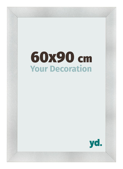 Fotolijst 60x90cm Aluminium Geborsteld MDF Pisa Voorzijde Maat | Yourdecoration.nl