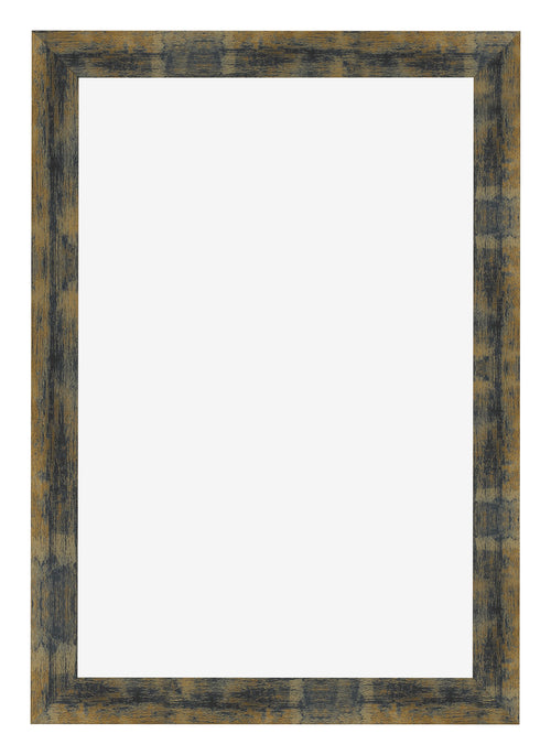 Fotolijst 60x90cm Blauw Goud Gemeleerd MDF Pisa Voorzijde | Yourdecoration.nl