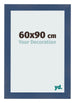 Fotolijst 60x90cm Donkerblauw Geveegd MDF Pisa Voorzijde Maat | Yourdecoration.nl