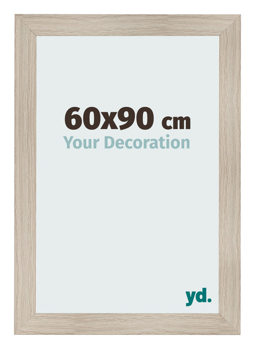 Fotolijst 60x90cm Eiken Licht MDF Pisa Voorzijde Maat | Yourdecoration.nl