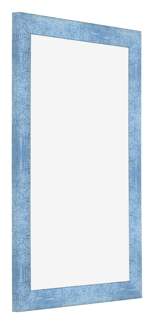 Fotolijst 60x90cm Helder Blauw Geveegd MDF Pisa Voorzijde Schuin | Yourdecoration.nl