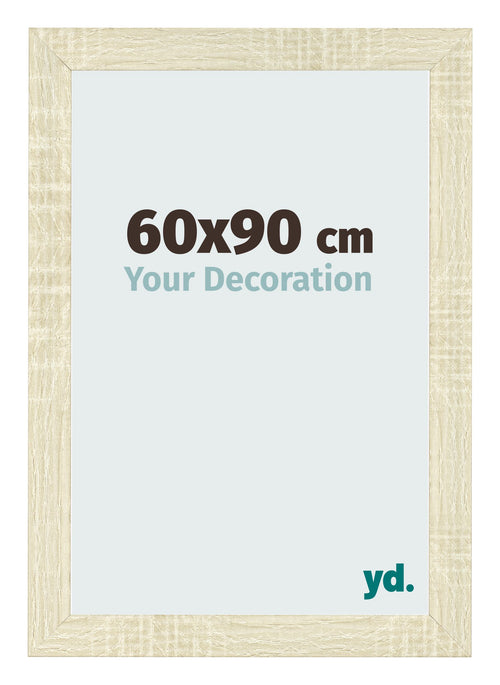 Fotolijst 60x90cm Sonoma Eiken MDF Pisa Voorzijde Maat | Yourdecoration.nl