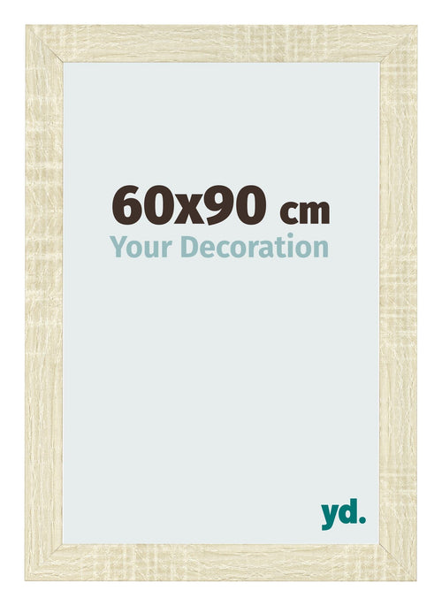 Fotolijst 60x90cm Sonoma Eiken MDF Pisa Voorzijde Maat | Yourdecoration.nl