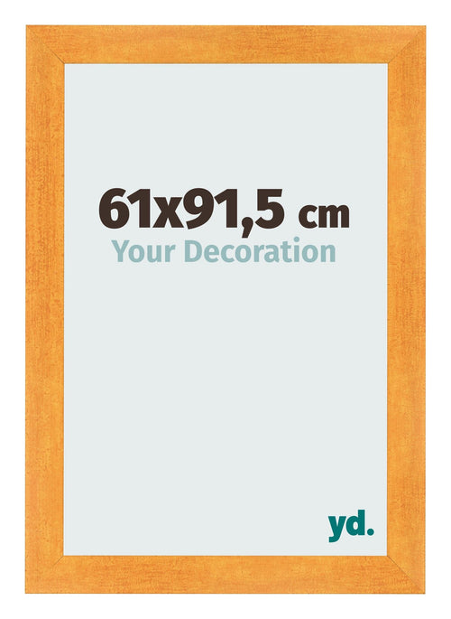 Fotolijst 61x91 5cm Oranje MDF Pisa Voorzijde Maat | Yourdecoration.nl
