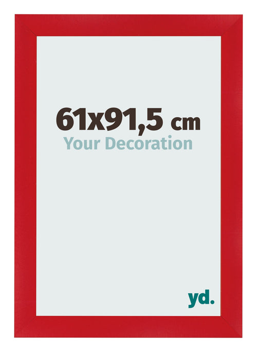 Fotolijst 61x91 5cm Rood MDF Pisa Voorzijde Maat | Yourdecoration.nl