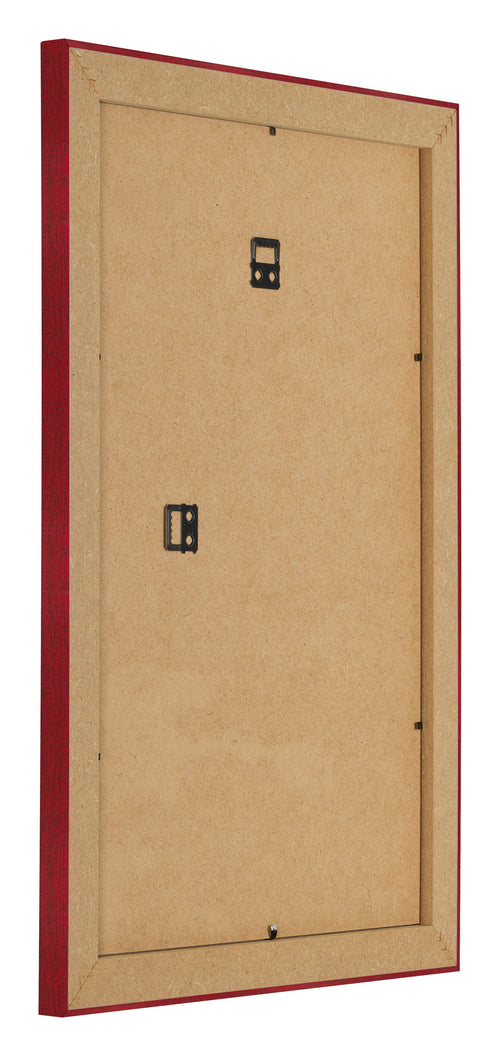 Fotolijst 61x91 5cm Wijnrood Geveegd MDF Pisa Achterzijde Schuin | Yourdecoration.nl