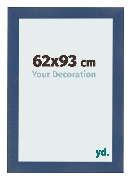 Fotolijst 62x93cm Donkerblauw Geveegd MDF Pisa Voorzijde Maat | Yourdecoration.nl
