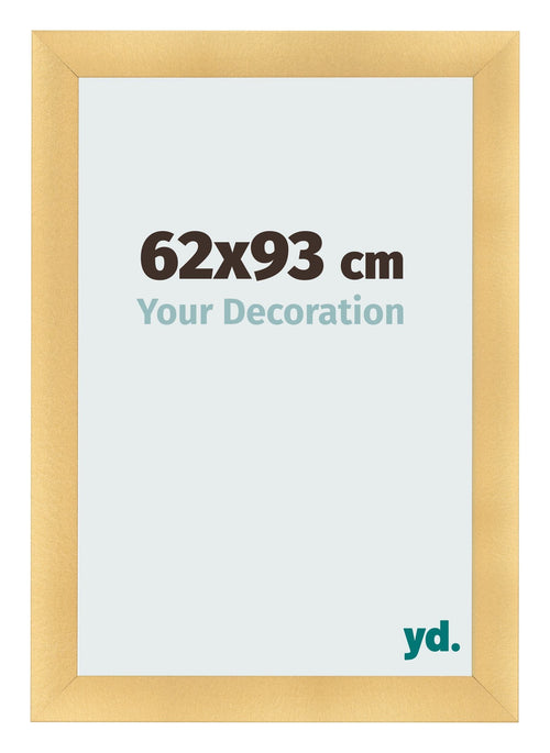 Fotolijst 62x93cm Goud Mat MDF Pisa Voorzijde Maat | Yourdecoration.nl