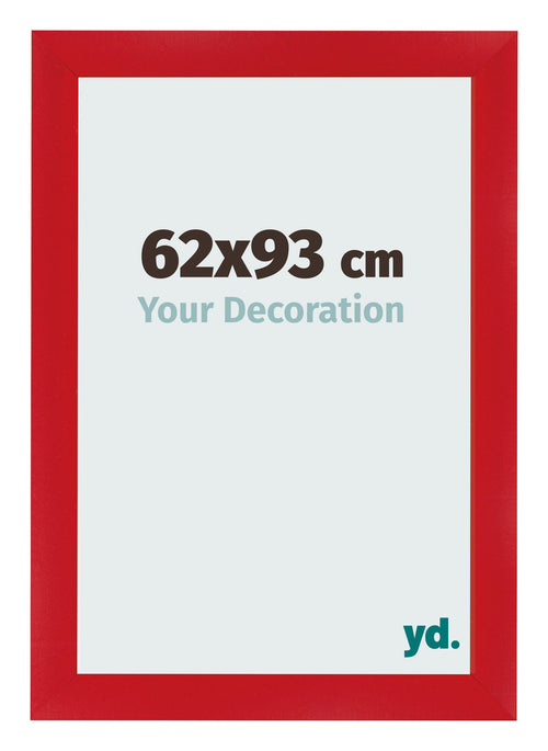 Fotolijst 62x93cm Rood MDF Pisa Voorzijde Maat | Yourdecoration.nl