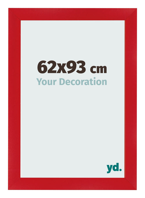 Fotolijst 62x93cm Rood MDF Pisa Voorzijde Maat | Yourdecoration.nl