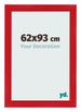 Fotolijst 62x93cm Rood MDF Pisa Voorzijde Maat | Yourdecoration.nl