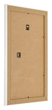 Fotolijst 62x93cm Wit Geveegd MDF Pisa Achterzijde Schuin | Yourdecoration.nl