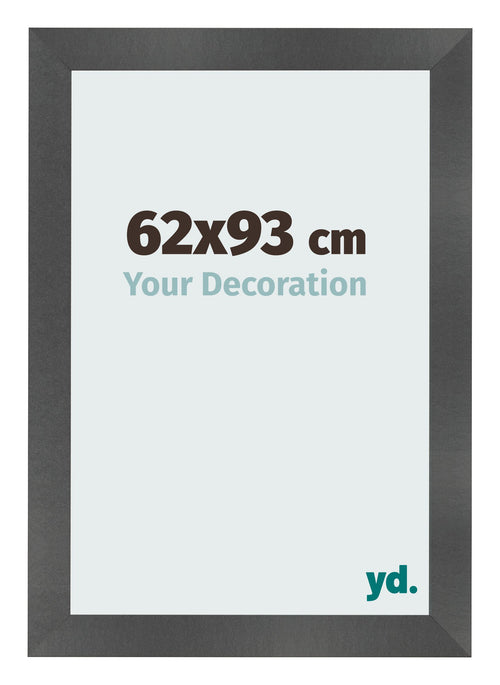 Fotolijst 62x93cm Zwart Mat MDF Pisa Voorzijde Maat | Yourdecoration.nl