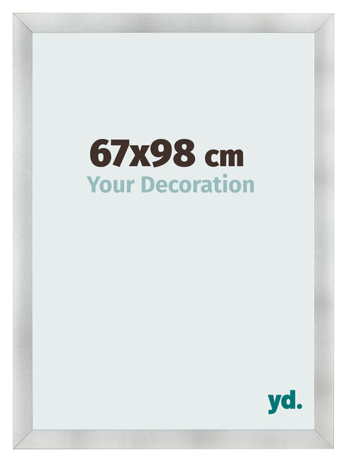 Fotolijst 67x98cm Aluminium Geborsteld MDF Pisa Voorzijde Maat | Yourdecoration.nl