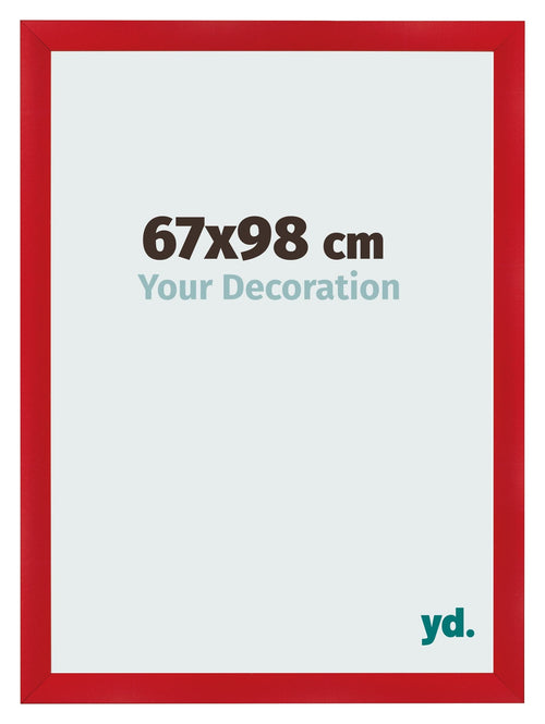 Fotolijst 67x98cm Rood MDF Pisa Voorzijde Maat | Yourdecoration.nl
