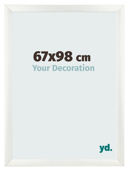 Fotolijst 67x98cm Wit Geveegd MDF Pisa Voorzijde Maat | Yourdecoration.nl