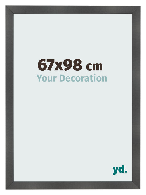 Fotolijst 67x98cm Zwart Mat MDF Pisa Voorzijde Maat | Yourdecoration.nl