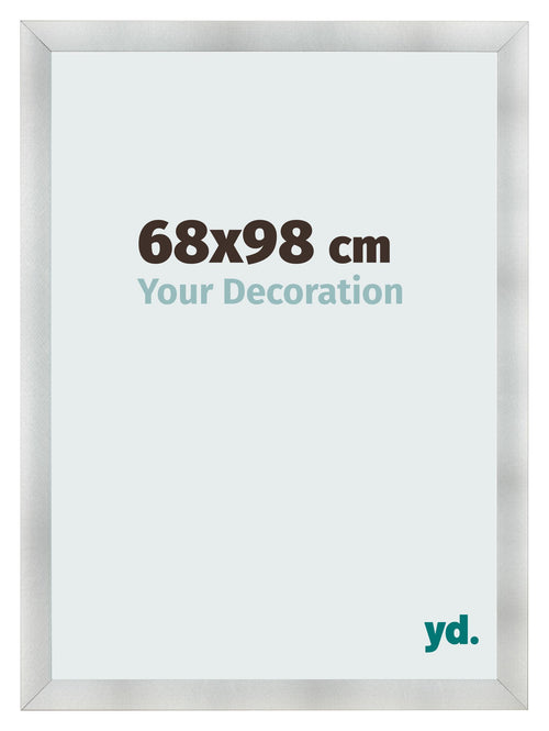 Fotolijst 68x98cm Aluminium Geborsteld MDF Pisa Voorzijde Maat | Yourdecoration.nl