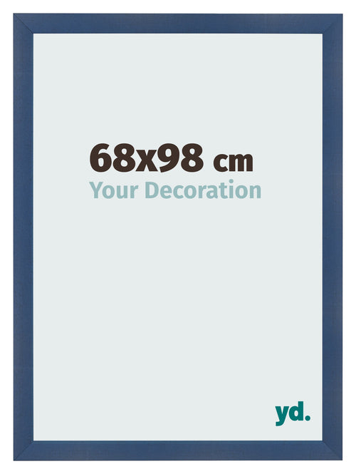 Fotolijst 68x98cm Donkerblauw Geveegd MDF Pisa Voorzijde Maat | Yourdecoration.nl