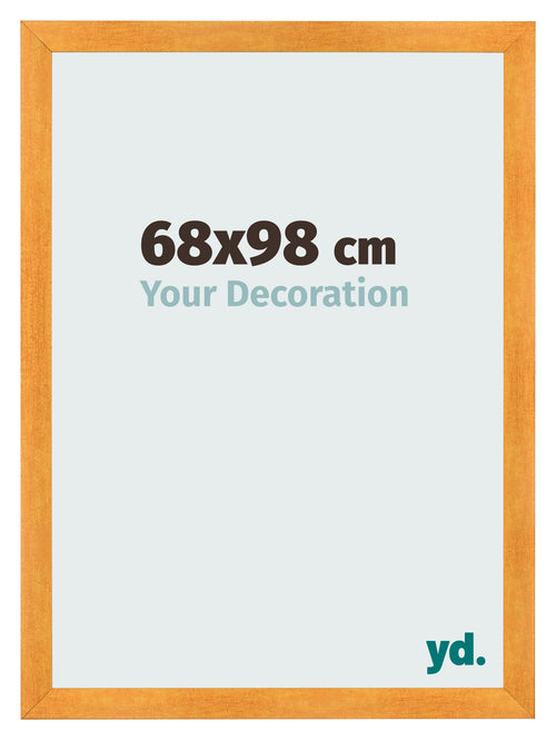 Fotolijst 68x98cm Oranje MDF Pisa Voorzijde Maat | Yourdecoration.nl