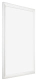 Fotolijst 68x98cm Wit Hoogglans MDF Pisa Voorzijde Schuin | Yourdecoration.nl