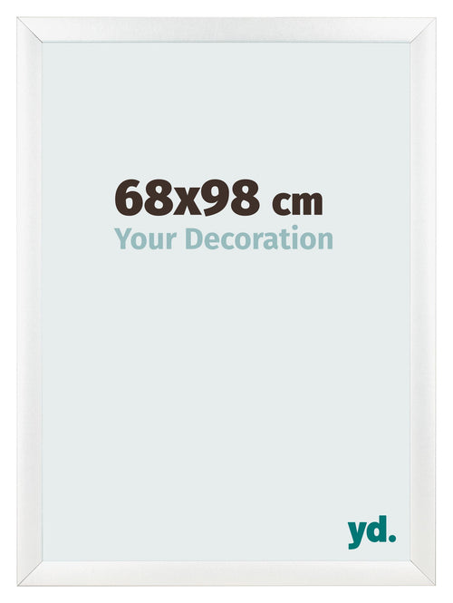 Fotolijst 68x98cm Wit Mat MDF Pisa Voorzijde Maat | Yourdecoration.nl