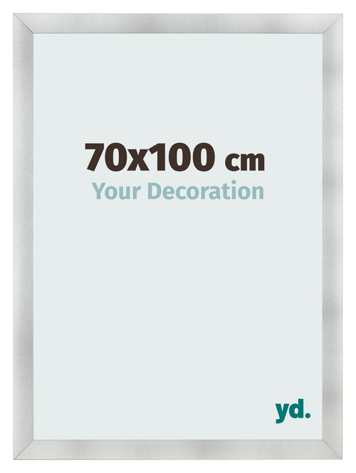 Fotolijst 70x100cm Aluminium Geborsteld MDF Pisa Voorzijde Maat | Yourdecoration.nl
