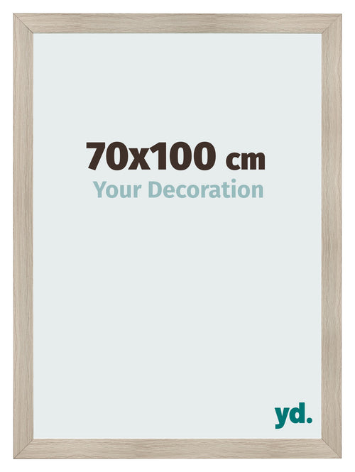 Fotolijst 70x100cm Eiken Licht MDF Pisa Voorzijde Maat | Yourdecoration.nl
