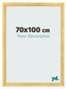 Fotolijst 70x100cm Goud Mat MDF Pisa Voorzijde Maat | Yourdecoration.nl